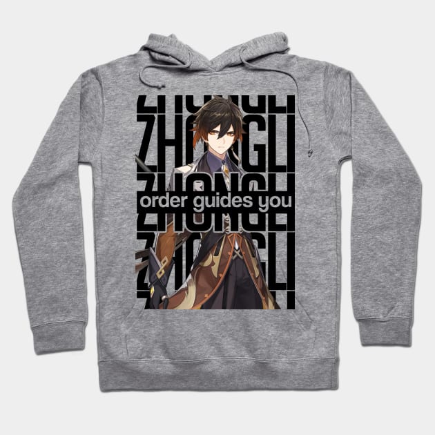 ZHONGLI order guides you Genshin Impact Hoodie by chris28zero